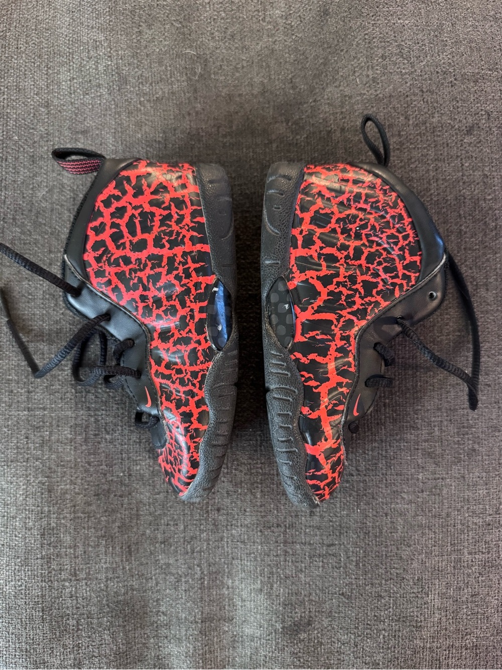 Nike Kids Black & Red Patterned Athletic Sneakers - Picture 5 of 5